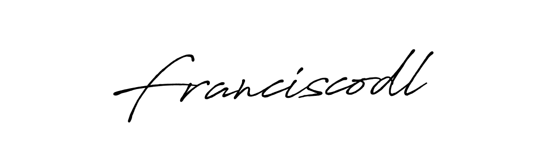 Use a signature maker to create a handwritten signature online. With this signature software, you can design (Antro_Vectra_Bolder) your own signature for name Franciscodl. Franciscodl signature style 7 images and pictures png