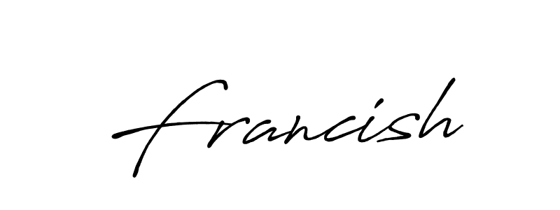 How to make Francish signature? Antro_Vectra_Bolder is a professional autograph style. Create handwritten signature for Francish name. Francish signature style 7 images and pictures png