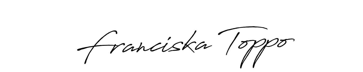 Use a signature maker to create a handwritten signature online. With this signature software, you can design (Antro_Vectra_Bolder) your own signature for name Franciska Toppo. Franciska Toppo signature style 7 images and pictures png
