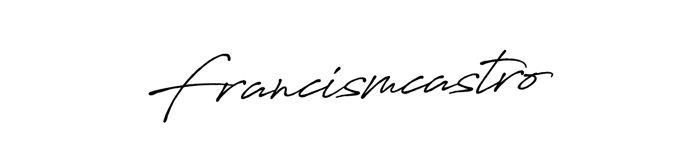 Design your own signature with our free online signature maker. With this signature software, you can create a handwritten (Antro_Vectra_Bolder) signature for name Francismcastro. Francismcastro signature style 7 images and pictures png