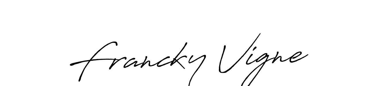 How to Draw Francky Vigne signature style? Antro_Vectra_Bolder is a latest design signature styles for name Francky Vigne. Francky Vigne signature style 7 images and pictures png