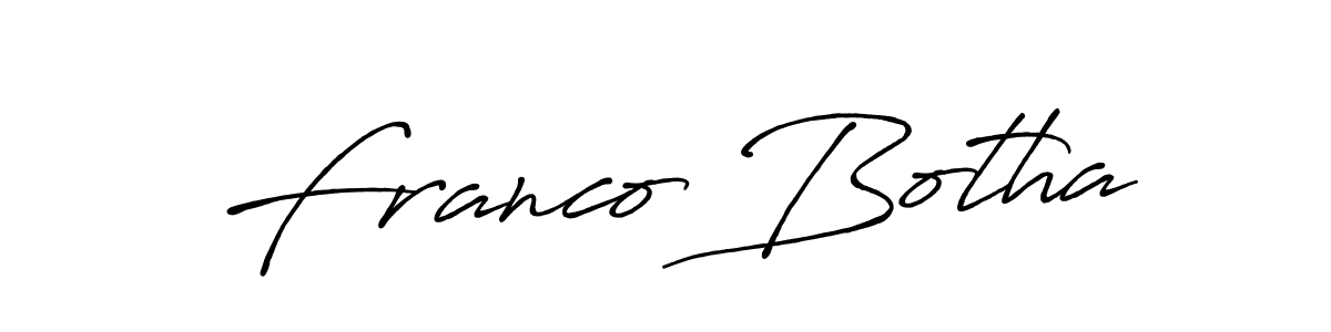 Make a short Franco Botha signature style. Manage your documents anywhere anytime using Antro_Vectra_Bolder. Create and add eSignatures, submit forms, share and send files easily. Franco Botha signature style 7 images and pictures png