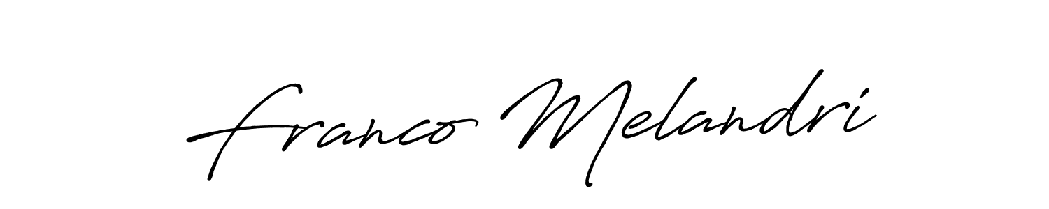 if you are searching for the best signature style for your name Franco Melandri. so please give up your signature search. here we have designed multiple signature styles  using Antro_Vectra_Bolder. Franco Melandri signature style 7 images and pictures png