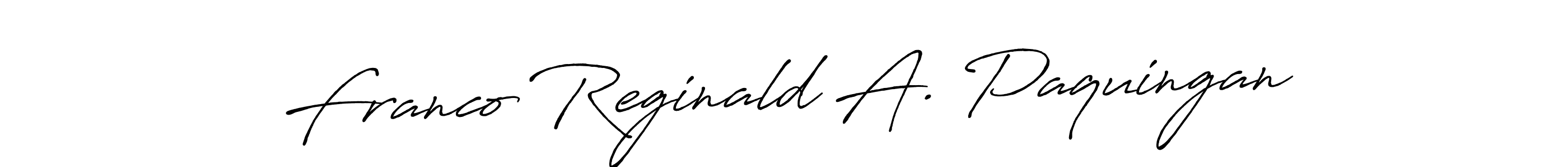 Also You can easily find your signature by using the search form. We will create Franco Reginald A. Paquingan name handwritten signature images for you free of cost using Antro_Vectra_Bolder sign style. Franco Reginald A. Paquingan signature style 7 images and pictures png