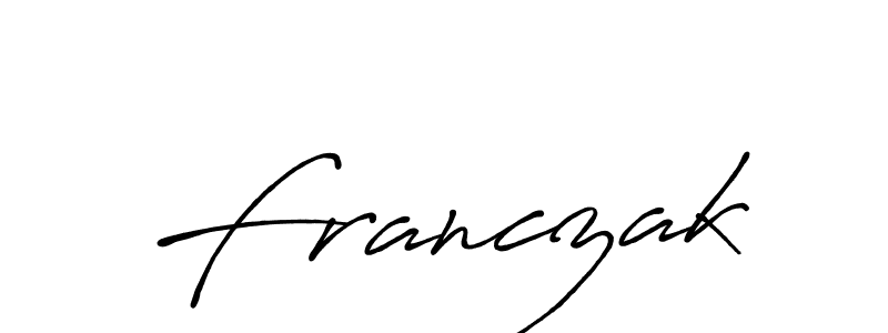 Design your own signature with our free online signature maker. With this signature software, you can create a handwritten (Antro_Vectra_Bolder) signature for name Franczak. Franczak signature style 7 images and pictures png