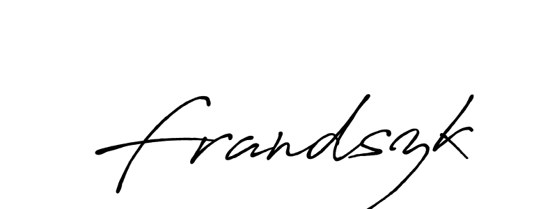 Also we have Frandszk name is the best signature style. Create professional handwritten signature collection using Antro_Vectra_Bolder autograph style. Frandszk signature style 7 images and pictures png