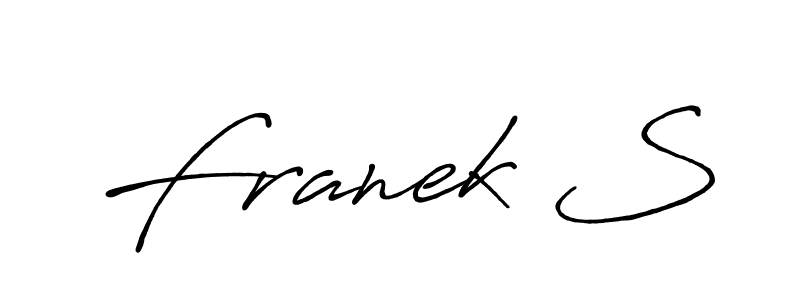 Also we have Franek S name is the best signature style. Create professional handwritten signature collection using Antro_Vectra_Bolder autograph style. Franek S signature style 7 images and pictures png