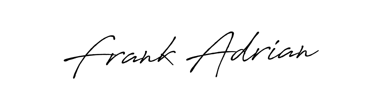 Create a beautiful signature design for name Frank Adrian. With this signature (Antro_Vectra_Bolder) fonts, you can make a handwritten signature for free. Frank Adrian signature style 7 images and pictures png