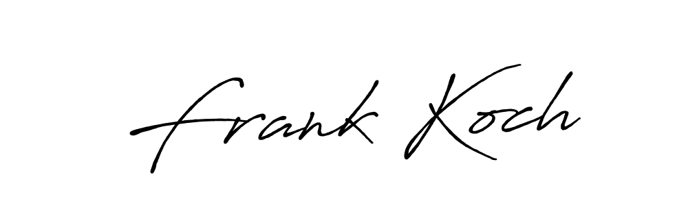 You should practise on your own different ways (Antro_Vectra_Bolder) to write your name (Frank Koch) in signature. don't let someone else do it for you. Frank Koch signature style 7 images and pictures png