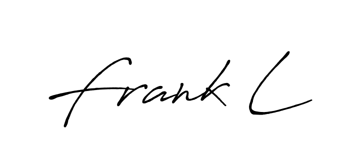 How to make Frank L signature? Antro_Vectra_Bolder is a professional autograph style. Create handwritten signature for Frank L name. Frank L signature style 7 images and pictures png