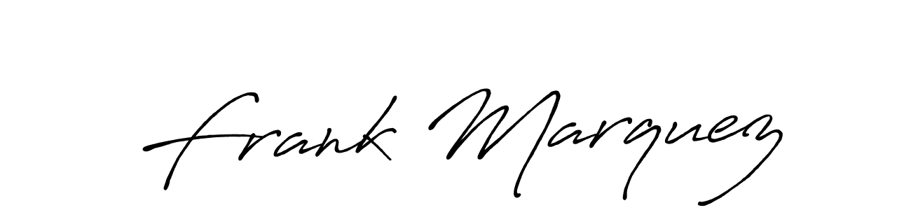 It looks lik you need a new signature style for name Frank Marquez. Design unique handwritten (Antro_Vectra_Bolder) signature with our free signature maker in just a few clicks. Frank Marquez signature style 7 images and pictures png