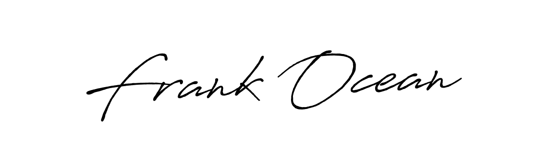 Make a beautiful signature design for name Frank Ocean. With this signature (Antro_Vectra_Bolder) style, you can create a handwritten signature for free. Frank Ocean signature style 7 images and pictures png