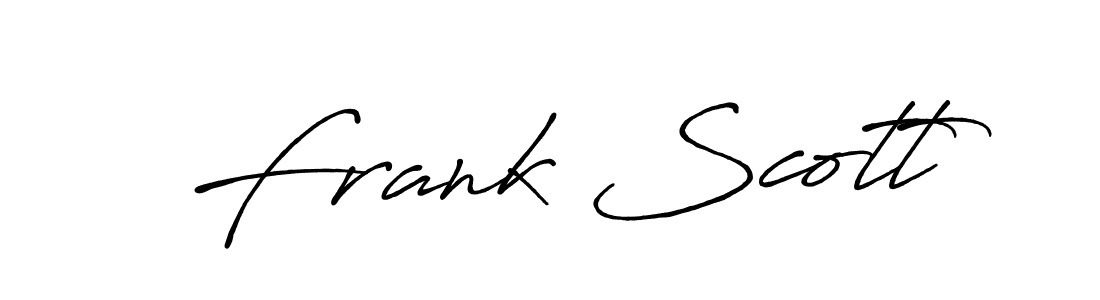 Frank Scott stylish signature style. Best Handwritten Sign (Antro_Vectra_Bolder) for my name. Handwritten Signature Collection Ideas for my name Frank Scott. Frank Scott signature style 7 images and pictures png