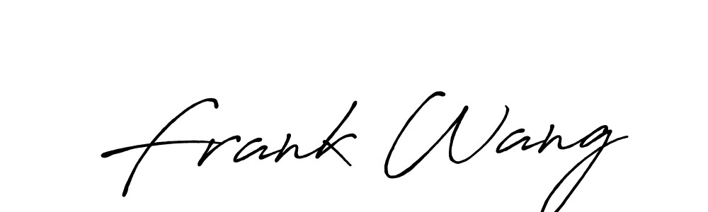 Frank Wang stylish signature style. Best Handwritten Sign (Antro_Vectra_Bolder) for my name. Handwritten Signature Collection Ideas for my name Frank Wang. Frank Wang signature style 7 images and pictures png