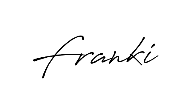 Create a beautiful signature design for name Franki. With this signature (Antro_Vectra_Bolder) fonts, you can make a handwritten signature for free. Franki signature style 7 images and pictures png