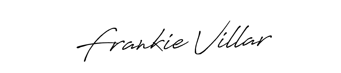 Make a beautiful signature design for name Frankie Villar. With this signature (Antro_Vectra_Bolder) style, you can create a handwritten signature for free. Frankie Villar signature style 7 images and pictures png