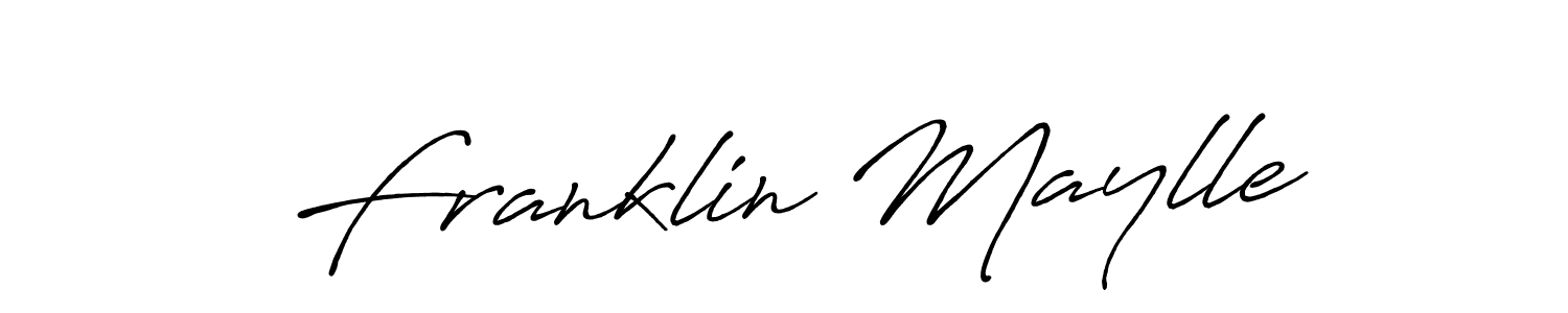 Make a beautiful signature design for name Franklin Maylle. With this signature (Antro_Vectra_Bolder) style, you can create a handwritten signature for free. Franklin Maylle signature style 7 images and pictures png