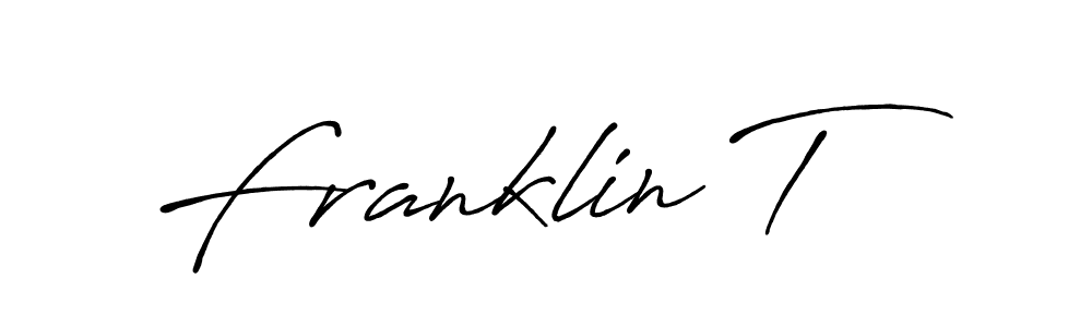 How to make Franklin T name signature. Use Antro_Vectra_Bolder style for creating short signs online. This is the latest handwritten sign. Franklin T signature style 7 images and pictures png
