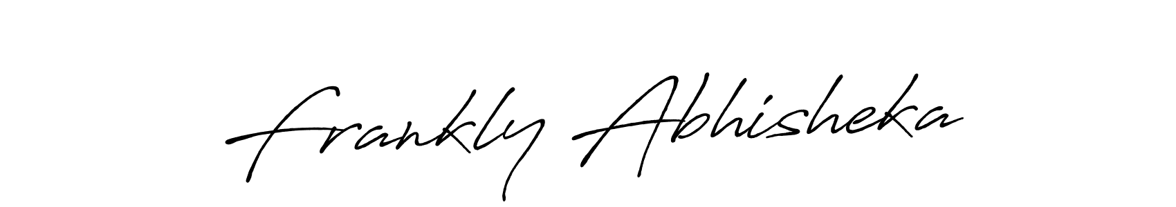 Create a beautiful signature design for name Frankly Abhisheka. With this signature (Antro_Vectra_Bolder) fonts, you can make a handwritten signature for free. Frankly Abhisheka signature style 7 images and pictures png