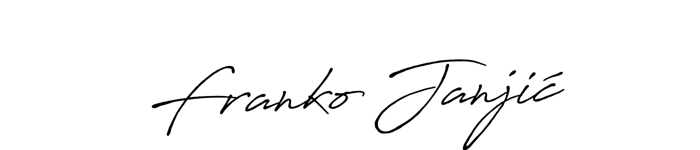 How to make Franko Janjić name signature. Use Antro_Vectra_Bolder style for creating short signs online. This is the latest handwritten sign. Franko Janjić signature style 7 images and pictures png