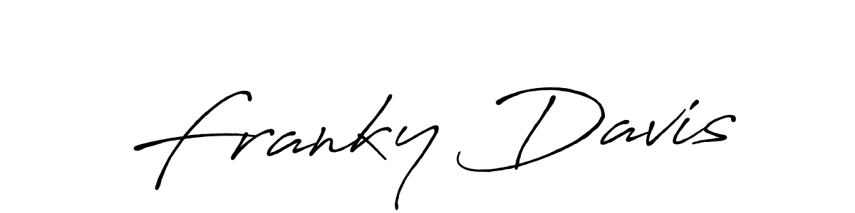The best way (Antro_Vectra_Bolder) to make a short signature is to pick only two or three words in your name. The name Franky Davis include a total of six letters. For converting this name. Franky Davis signature style 7 images and pictures png