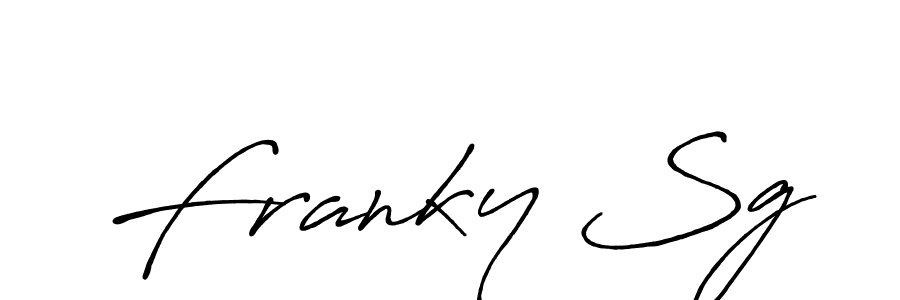 How to make Franky Sg signature? Antro_Vectra_Bolder is a professional autograph style. Create handwritten signature for Franky Sg name. Franky Sg signature style 7 images and pictures png