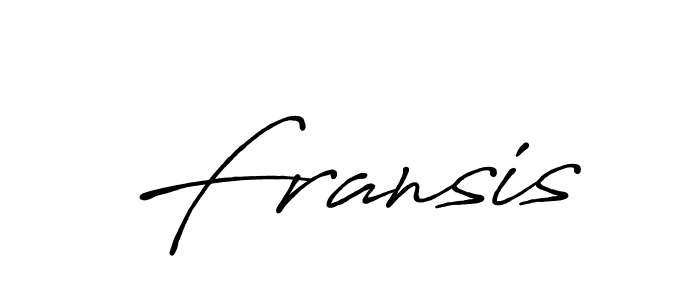 The best way (Antro_Vectra_Bolder) to make a short signature is to pick only two or three words in your name. The name Fransis include a total of six letters. For converting this name. Fransis signature style 7 images and pictures png