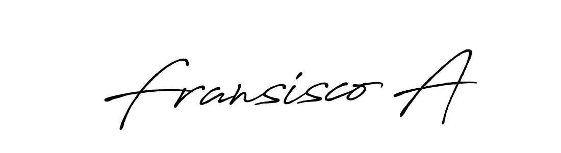 Make a beautiful signature design for name Fransisco A. Use this online signature maker to create a handwritten signature for free. Fransisco A signature style 7 images and pictures png