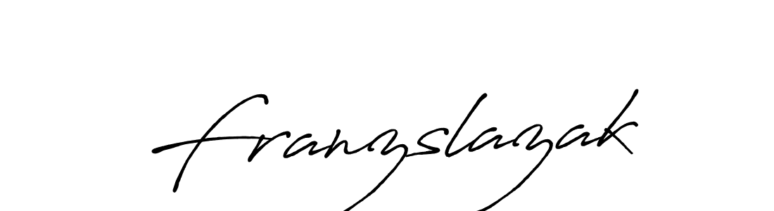 How to make Franzslazak name signature. Use Antro_Vectra_Bolder style for creating short signs online. This is the latest handwritten sign. Franzslazak signature style 7 images and pictures png