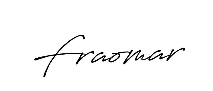 How to make Fraomar signature? Antro_Vectra_Bolder is a professional autograph style. Create handwritten signature for Fraomar name. Fraomar signature style 7 images and pictures png