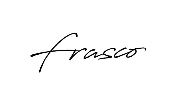 The best way (Antro_Vectra_Bolder) to make a short signature is to pick only two or three words in your name. The name Frasco include a total of six letters. For converting this name. Frasco signature style 7 images and pictures png