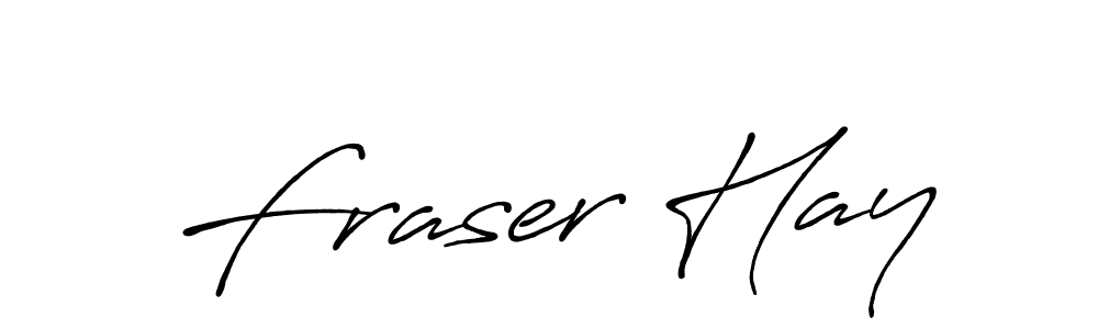 Make a beautiful signature design for name Fraser Hay. With this signature (Antro_Vectra_Bolder) style, you can create a handwritten signature for free. Fraser Hay signature style 7 images and pictures png