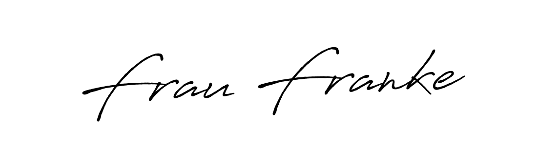 Also we have Frau Franke name is the best signature style. Create professional handwritten signature collection using Antro_Vectra_Bolder autograph style. Frau Franke signature style 7 images and pictures png