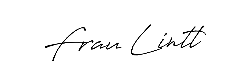 if you are searching for the best signature style for your name Frau Lintl. so please give up your signature search. here we have designed multiple signature styles  using Antro_Vectra_Bolder. Frau Lintl signature style 7 images and pictures png