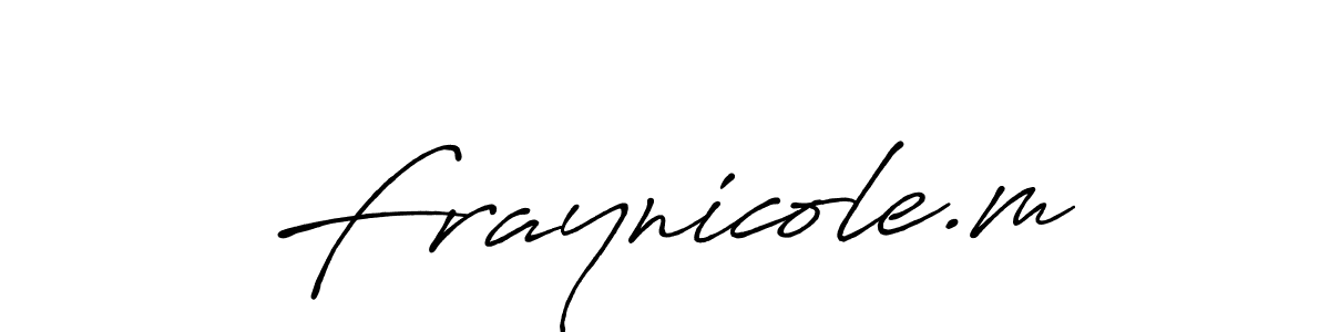 Create a beautiful signature design for name Fraynicole.m. With this signature (Antro_Vectra_Bolder) fonts, you can make a handwritten signature for free. Fraynicole.m signature style 7 images and pictures png