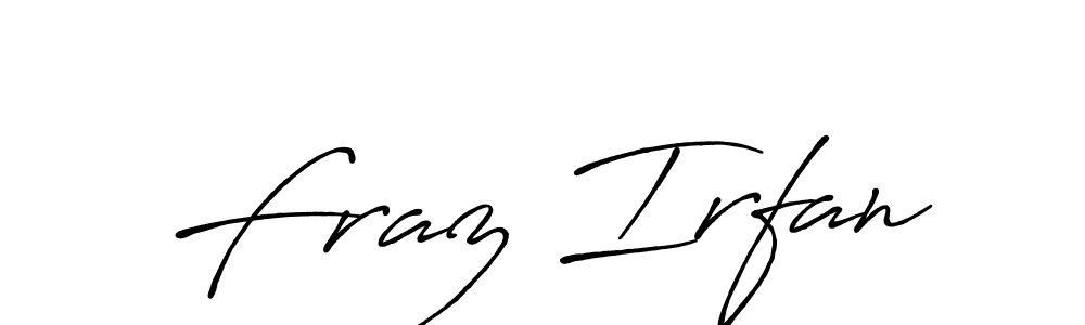 How to make Fraz Irfan signature? Antro_Vectra_Bolder is a professional autograph style. Create handwritten signature for Fraz Irfan name. Fraz Irfan signature style 7 images and pictures png