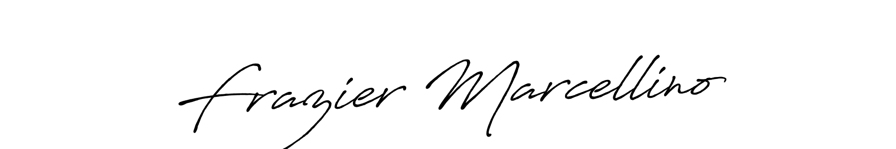 Also we have Frazier Marcellino name is the best signature style. Create professional handwritten signature collection using Antro_Vectra_Bolder autograph style. Frazier Marcellino signature style 7 images and pictures png