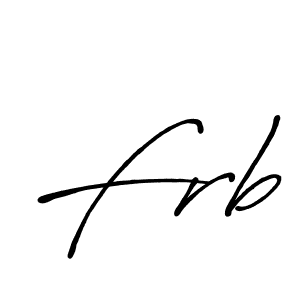 Create a beautiful signature design for name Frb. With this signature (Antro_Vectra_Bolder) fonts, you can make a handwritten signature for free. Frb signature style 7 images and pictures png