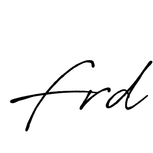 Use a signature maker to create a handwritten signature online. With this signature software, you can design (Antro_Vectra_Bolder) your own signature for name Frd. Frd signature style 7 images and pictures png