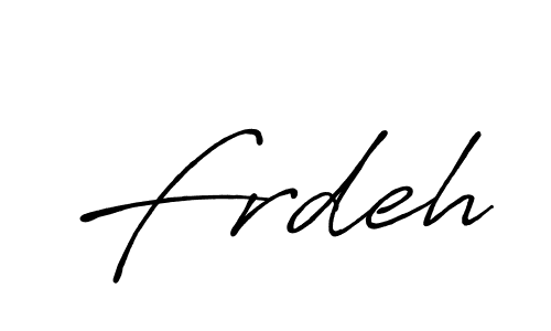 How to make Frdeh name signature. Use Antro_Vectra_Bolder style for creating short signs online. This is the latest handwritten sign. Frdeh signature style 7 images and pictures png