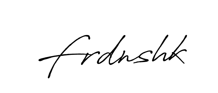 The best way (Antro_Vectra_Bolder) to make a short signature is to pick only two or three words in your name. The name Frdnshk include a total of six letters. For converting this name. Frdnshk signature style 7 images and pictures png