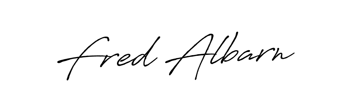Make a beautiful signature design for name Fred Albarn. With this signature (Antro_Vectra_Bolder) style, you can create a handwritten signature for free. Fred Albarn signature style 7 images and pictures png