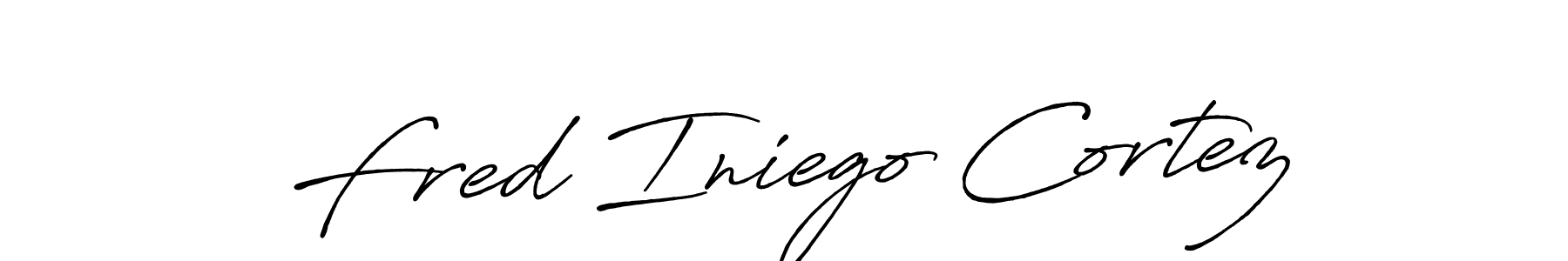 How to make Fred Iniego Cortez signature? Antro_Vectra_Bolder is a professional autograph style. Create handwritten signature for Fred Iniego Cortez name. Fred Iniego Cortez signature style 7 images and pictures png
