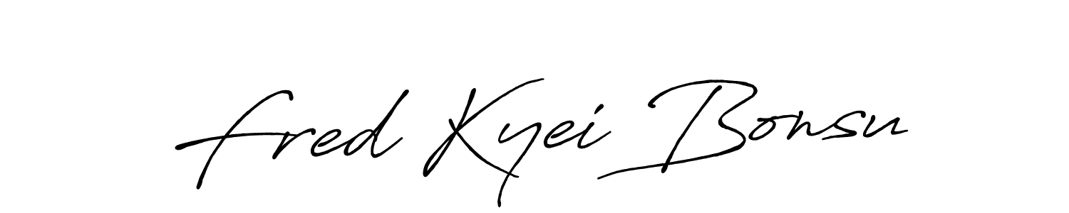 Create a beautiful signature design for name Fred Kyei Bonsu. With this signature (Antro_Vectra_Bolder) fonts, you can make a handwritten signature for free. Fred Kyei Bonsu signature style 7 images and pictures png