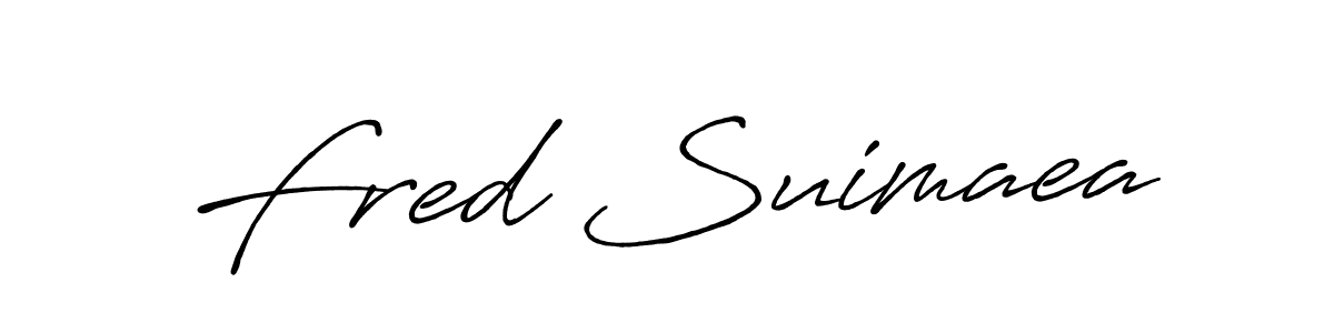 How to make Fred Suimaea name signature. Use Antro_Vectra_Bolder style for creating short signs online. This is the latest handwritten sign. Fred Suimaea signature style 7 images and pictures png