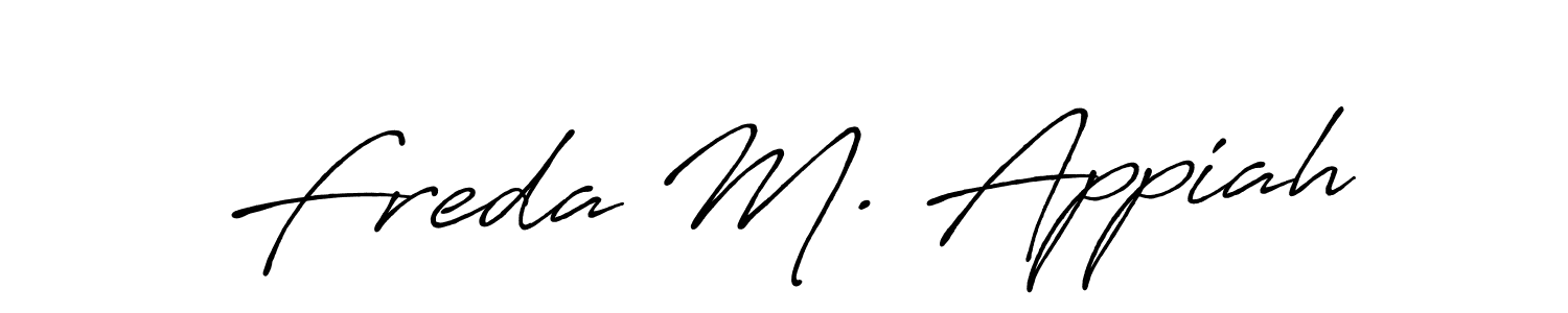 You can use this online signature creator to create a handwritten signature for the name Freda M. Appiah. This is the best online autograph maker. Freda M. Appiah signature style 7 images and pictures png