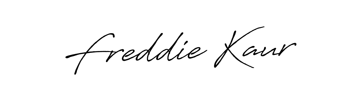 Design your own signature with our free online signature maker. With this signature software, you can create a handwritten (Antro_Vectra_Bolder) signature for name Freddie Kaur. Freddie Kaur signature style 7 images and pictures png