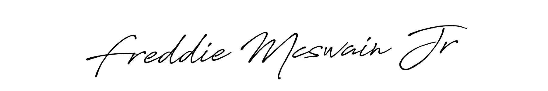 How to make Freddie Mcswain Jr name signature. Use Antro_Vectra_Bolder style for creating short signs online. This is the latest handwritten sign. Freddie Mcswain Jr signature style 7 images and pictures png