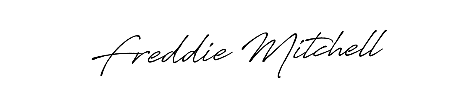 Freddie Mitchell stylish signature style. Best Handwritten Sign (Antro_Vectra_Bolder) for my name. Handwritten Signature Collection Ideas for my name Freddie Mitchell. Freddie Mitchell signature style 7 images and pictures png