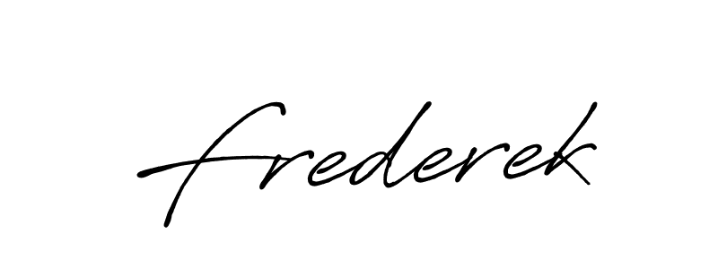if you are searching for the best signature style for your name Frederek. so please give up your signature search. here we have designed multiple signature styles  using Antro_Vectra_Bolder. Frederek signature style 7 images and pictures png